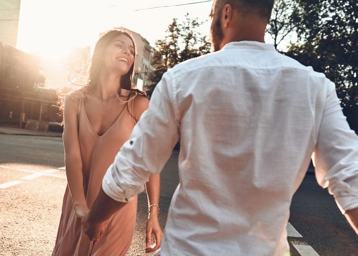 couple on a walk