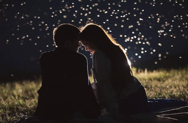 couple under stars