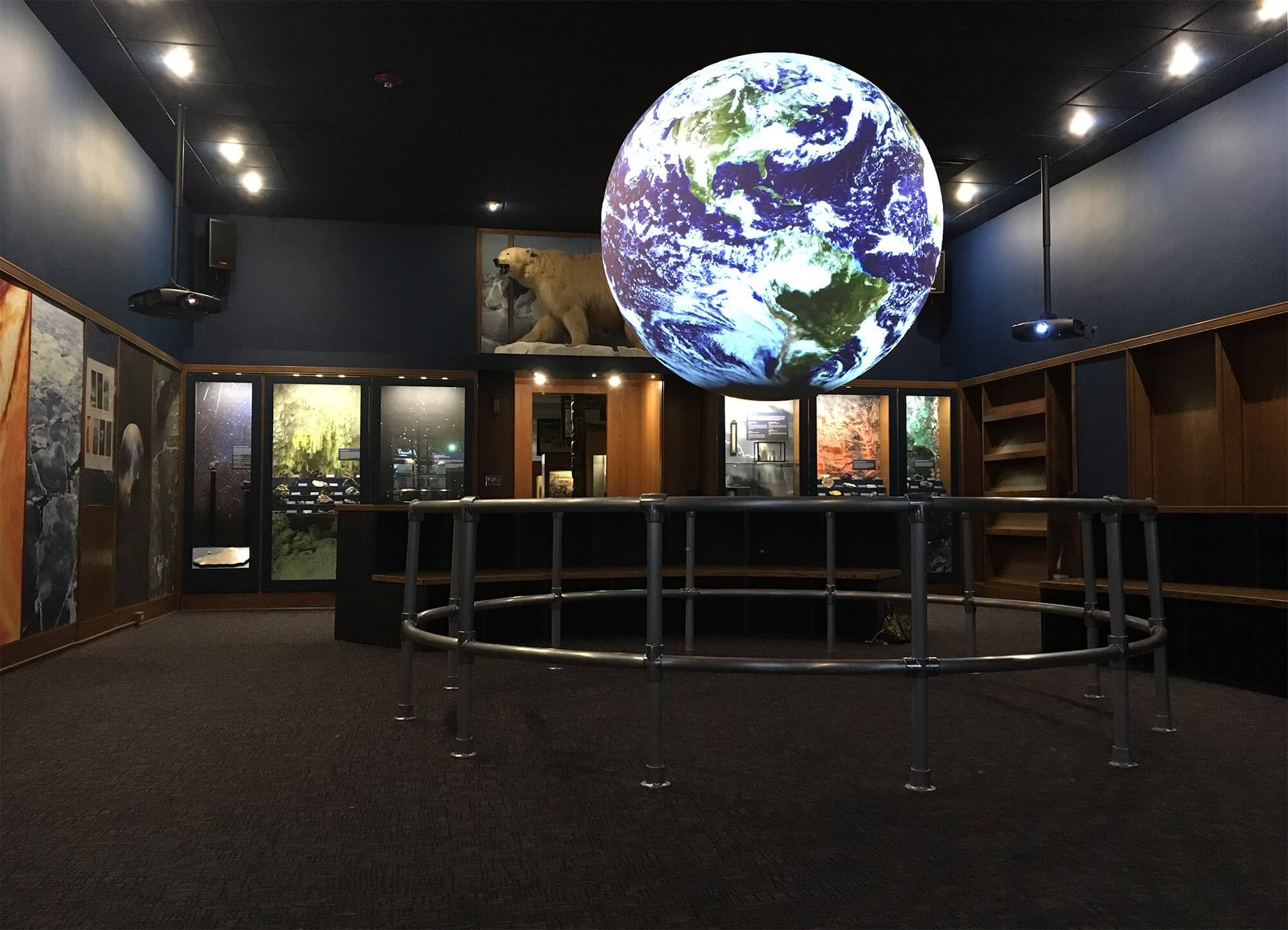 inside the Rochester Museum and Science Center