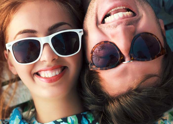 couple in sunglasses