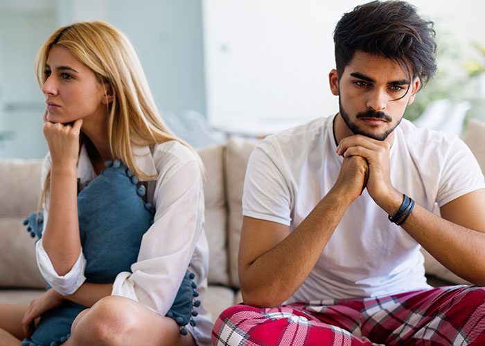 couple in quarrel