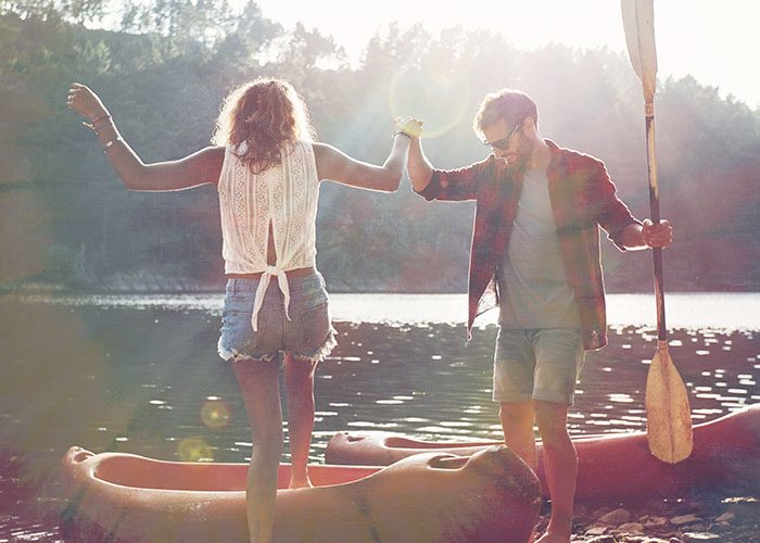 couple on the boat