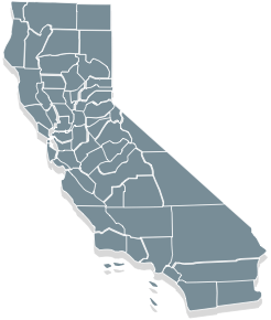 Map California state