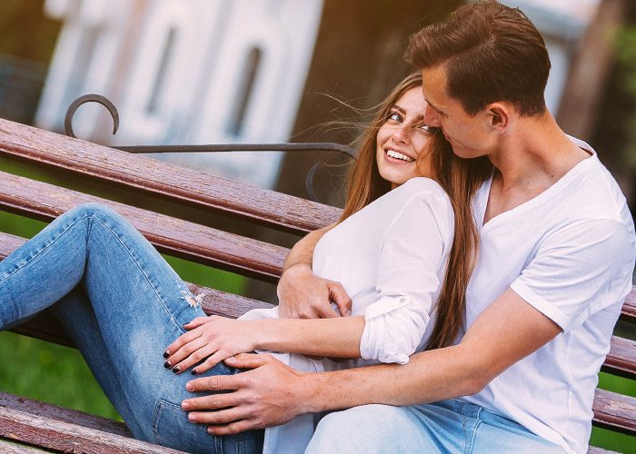 couple on the bench