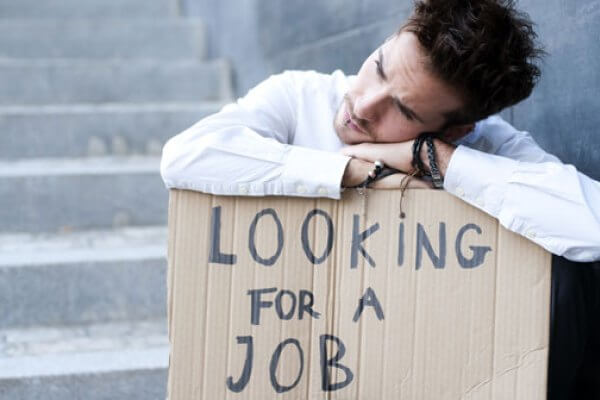 man who looking for a job