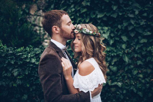 couple in garden