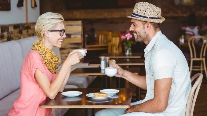 couple drinking coffee