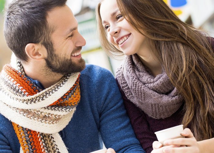 smiling couple