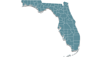 Map Florida state