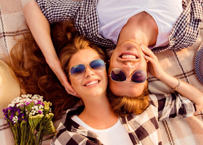 couple in sunglasses